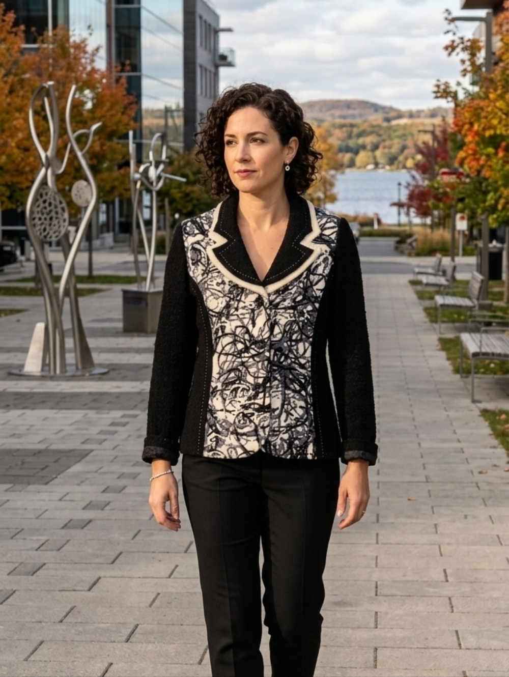 ALISON SHERI WOOL JACKET SIZE X LARGE